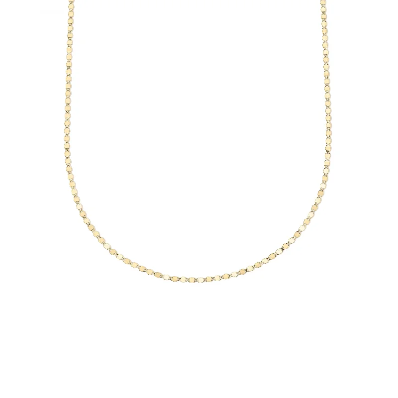 Women’s Swarovski crystal necklaces-Petite Anchor Chain Necklace - 14k Yellow Gold