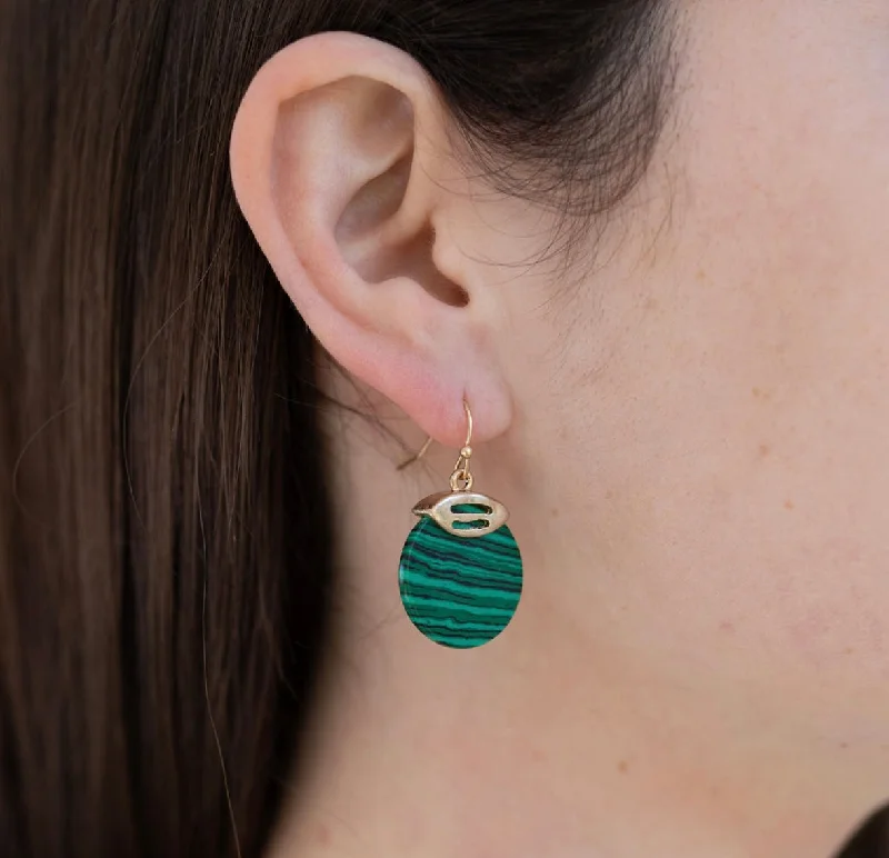 Women’s tribal earrings-Basil and Mint Resin Earrings