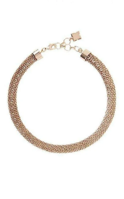 Women’s layered necklaces-Rose Gold Looped Chain Necklace