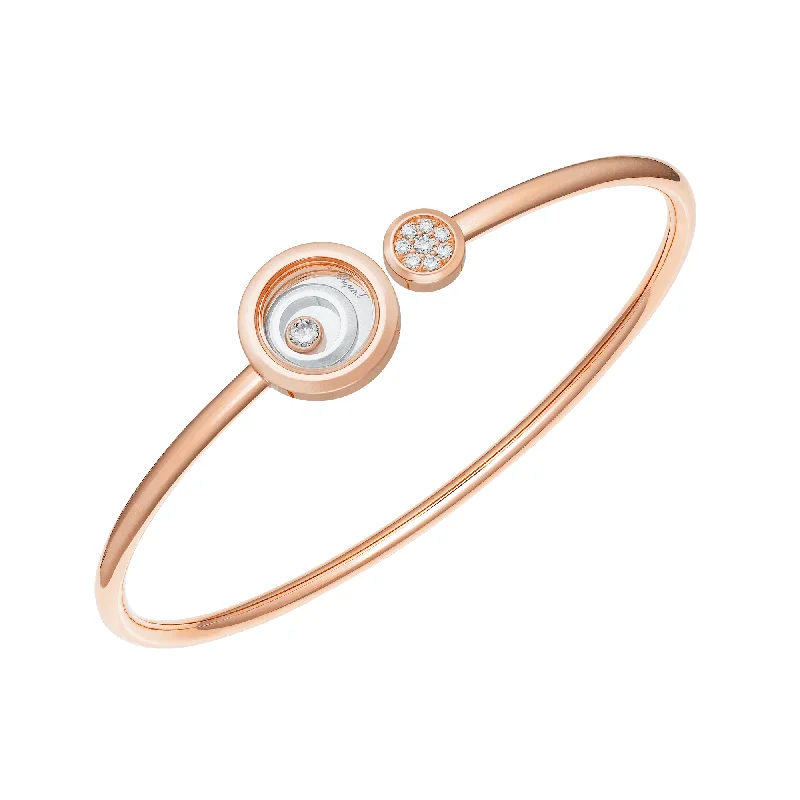 Women’s sparkling bangles-18ct Rose and White Gold Happy Spirit Bangle