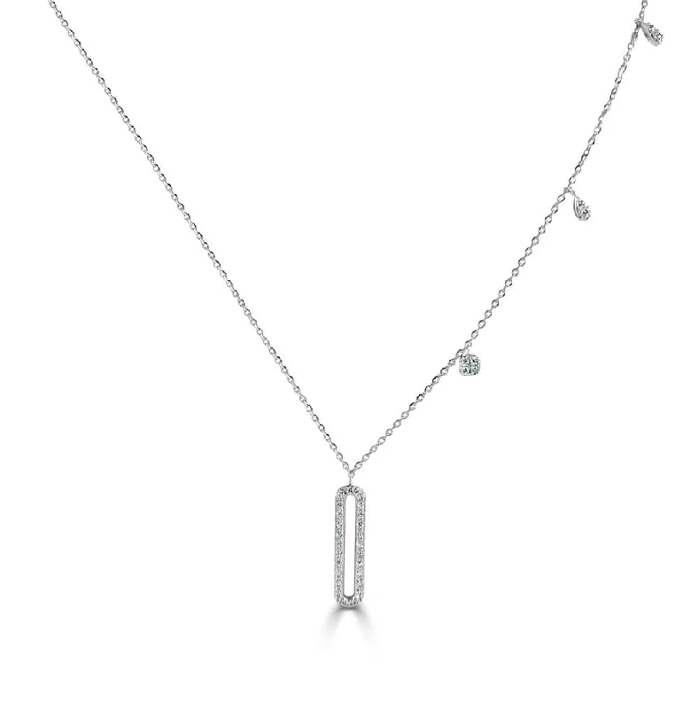 Women’s trendy layered necklaces-14k Gold & Diamond Necklace