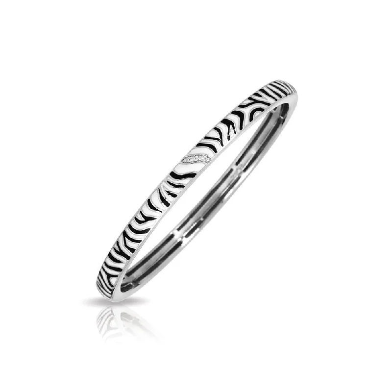 Women’s beaded bracelets-Zebra Bangle