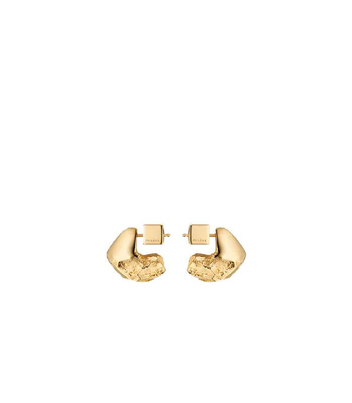 Women’s gold stud earrings-Eroz Stud Earrings - 24 carat gold gilded