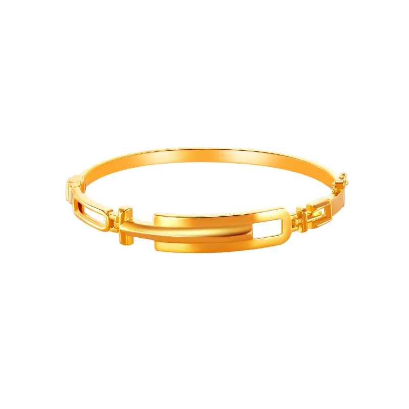 Women’s diamond bracelets-916 Gold UrbanChic Bangle