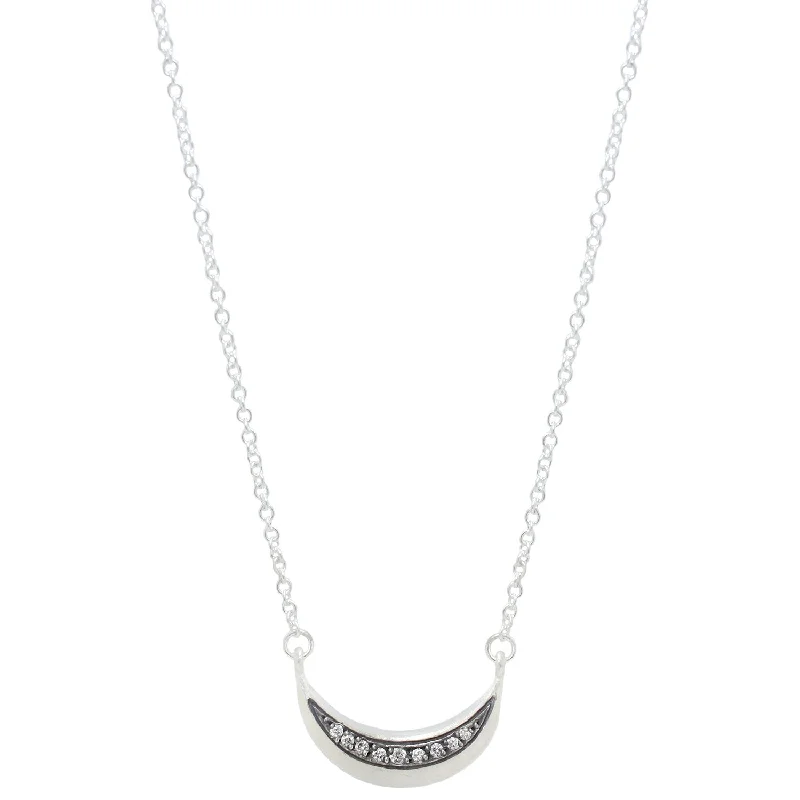 Women’s long necklaces-La Lune Diamond Necklace