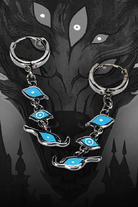 Women’s drop earrings-Dragon Age Eyes of the Dread Wolf Earrings