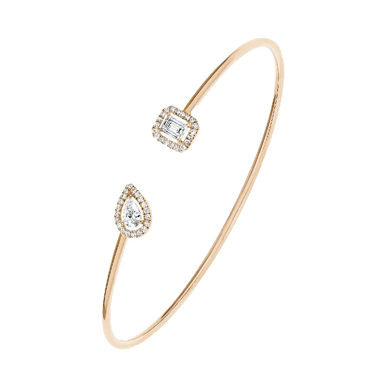 Women’s vintage bangles-My Twin Toi & Moi 18ct Pink Gold Diamond Bangle