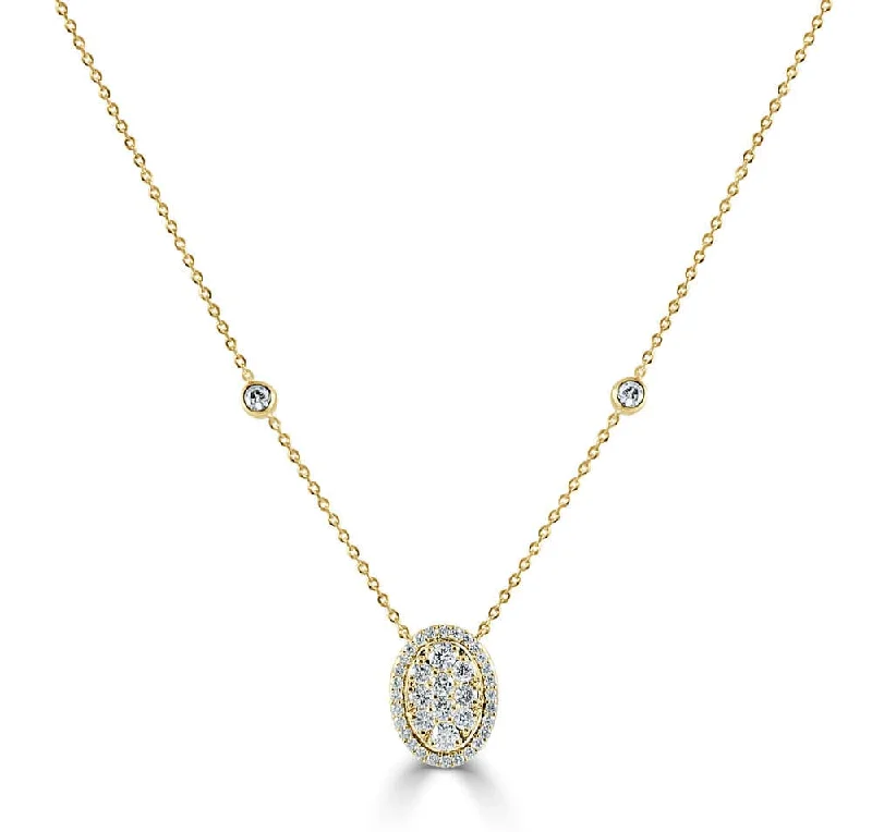 Women’s vintage gold necklaces-14k Gold & Diamond "Shay" Necklace