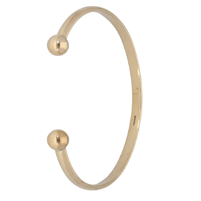 Women’s birthstone bangles-9ct Gold Torque Bangle