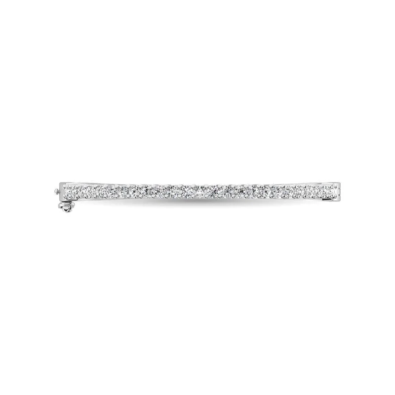 Women’s tennis bracelets-Diamond 1/5 Ct.Tw. Bangle in Sterling Silver