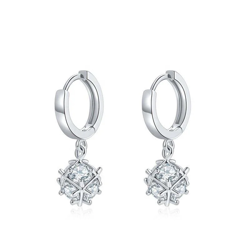 Women’s chandelier earrings-Cubic Zirconia Dangle Earrings