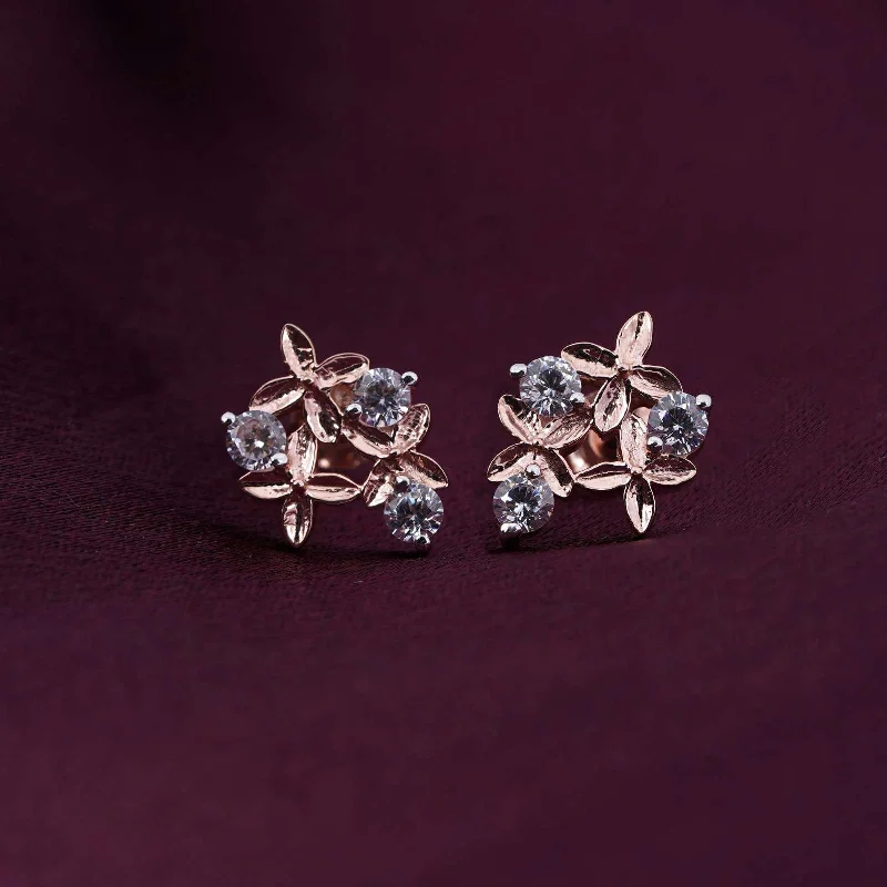 Women’s artistic earrings-Rose Gold Starlight Studs