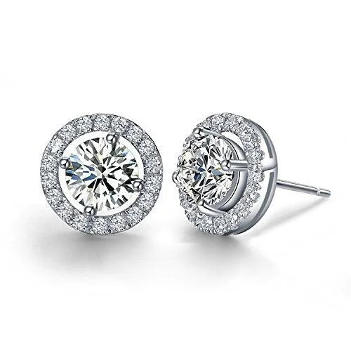 Women’s zirconia earrings-Hope Stud Earrings Earrings- Cubic Zirconia Stud Earrings