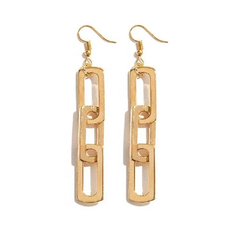 Women’s luxury drop earrings-Link Dangle Earrings