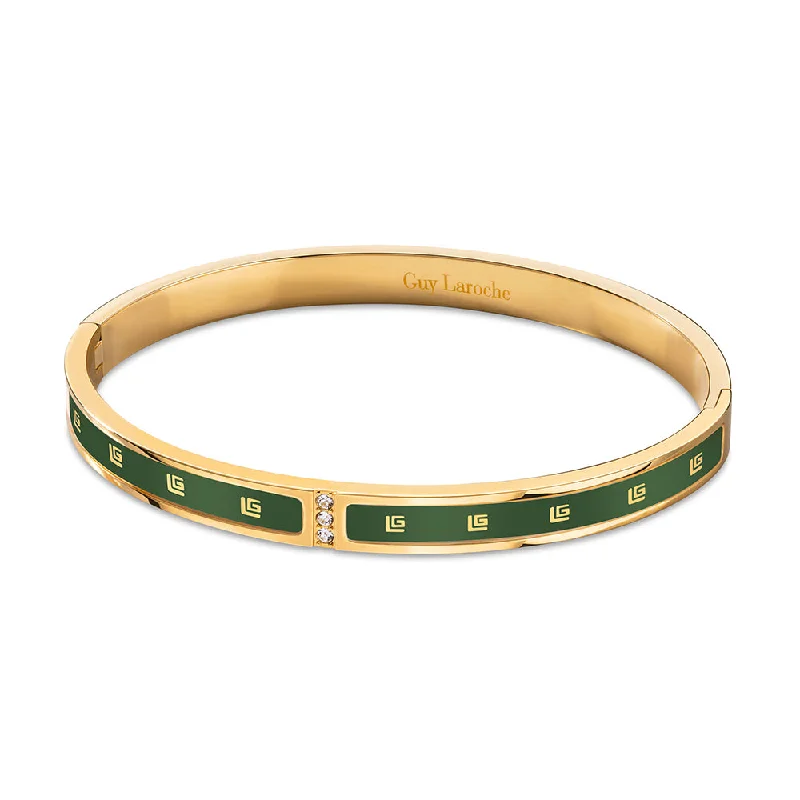 Women’s handmade bracelets-Grace Gold Plated Bangle