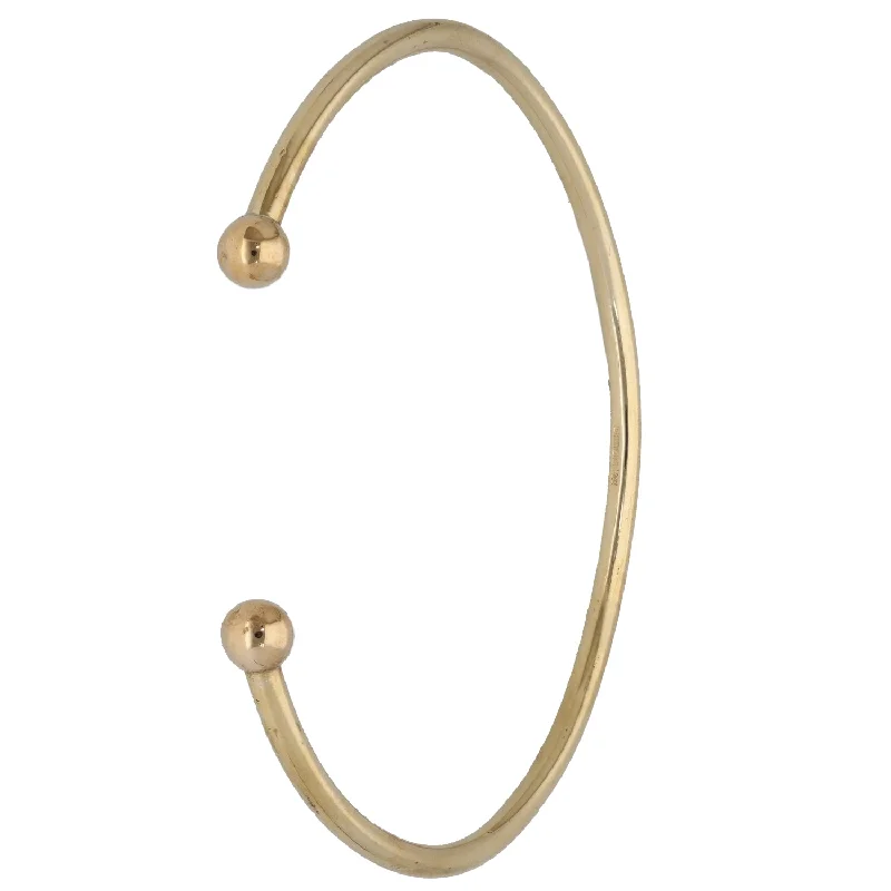 Women’s bangles with charms-9ct Gold Torque Bangle