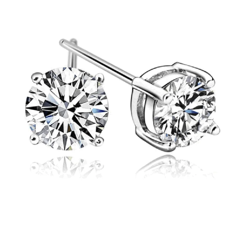 Women’s gold drop earrings with diamonds-Aria Cubic Zirconia Stud Earrings