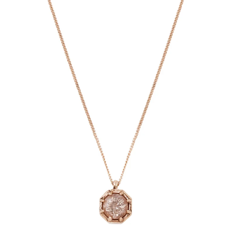 Women’s moon and star necklaces-Morganite Necklace