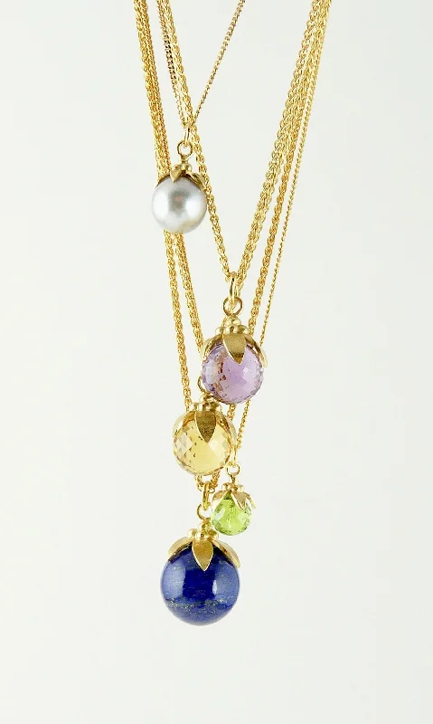 Women’s love heart necklaces-Anaïs Lapis Lazuli Necklace