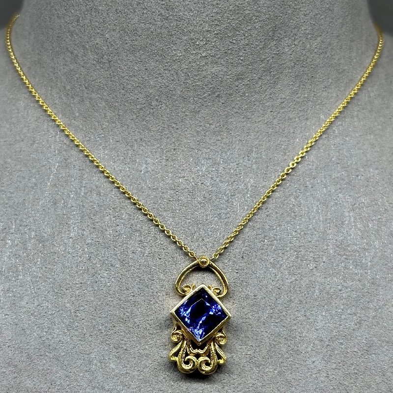 Women’s boho chic necklaces-Lily - Tanzanite Necklace/ AAA Tanzanite