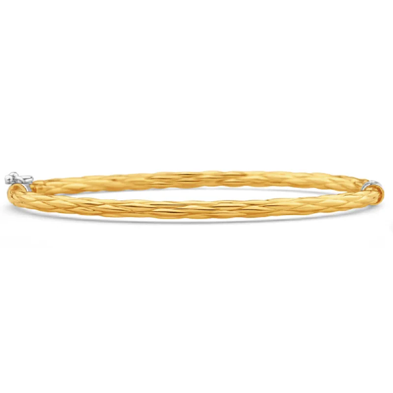 Women’s adjustable bangles-9ct Yellow Gold Silver Filled 60mm Bangle