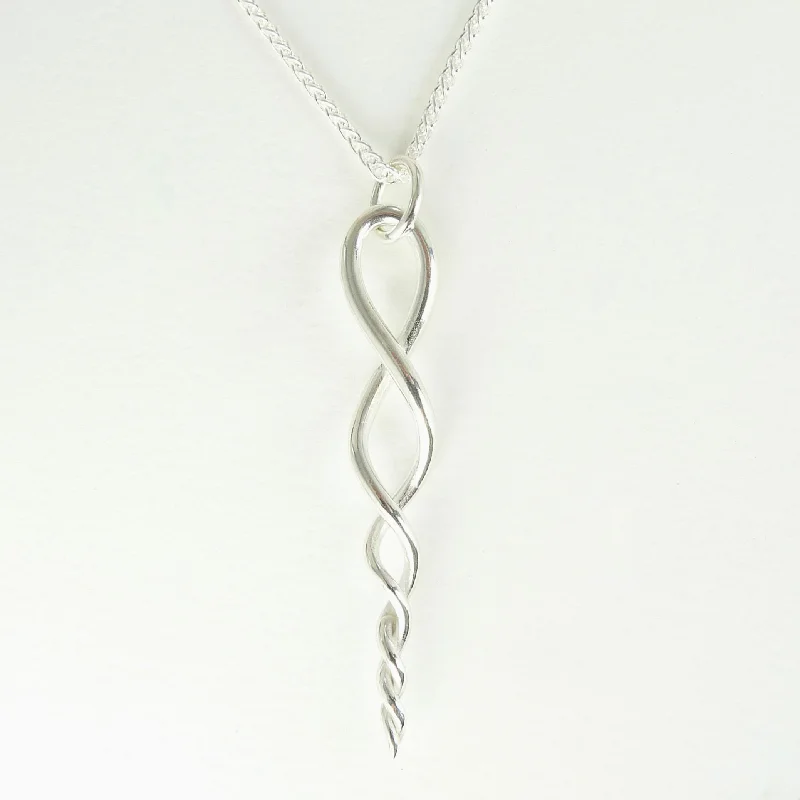 Women’s engagement necklaces-Laura Twist Necklace