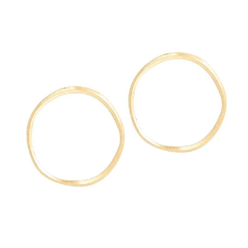 Women’s bar earrings-Large Hoop Earrings