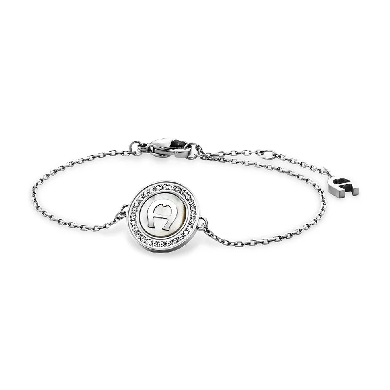 Women’s gemstone link bracelets-Women Aigner Bangle