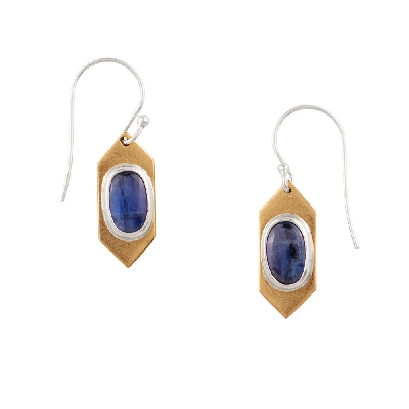 Women’s oval earrings-Kyanite Empire Earrings