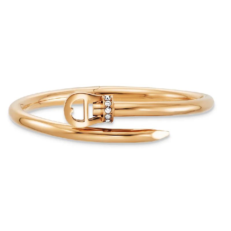 Women’s wedding bracelets-Women Rose Gold Bangle