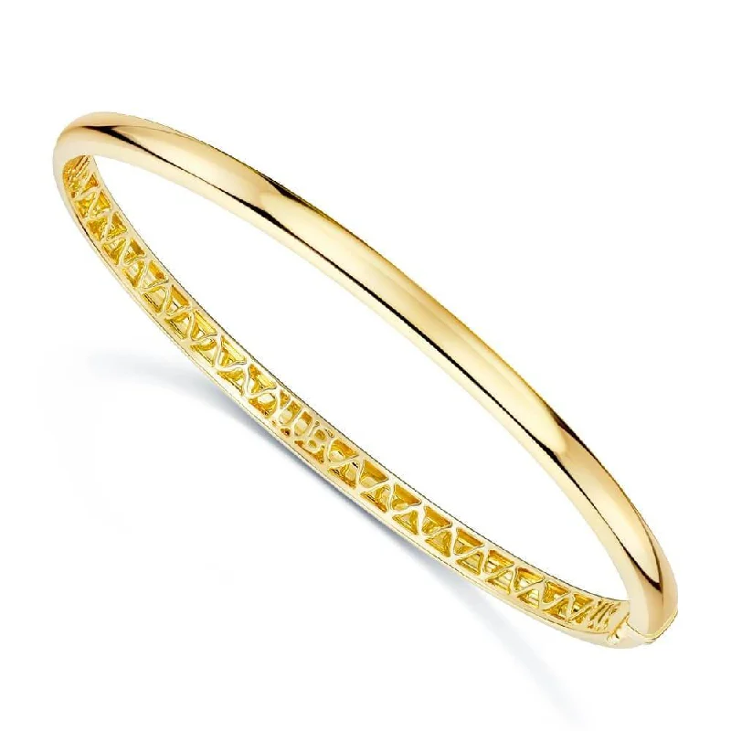 Women’s bangles with charms-18ct Yellow Gold Plain Polished Bangle