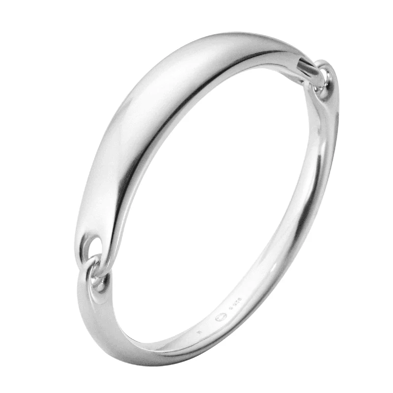 Women’s sterling silver bangles-Reflect Sterling Silver ID Bangle