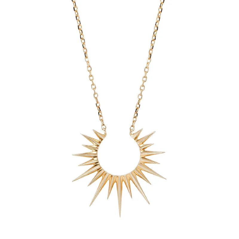 Women’s gold necklaces-Full Sun Necklace