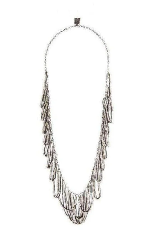 Women’s silver necklaces-Looped Chained Necklace