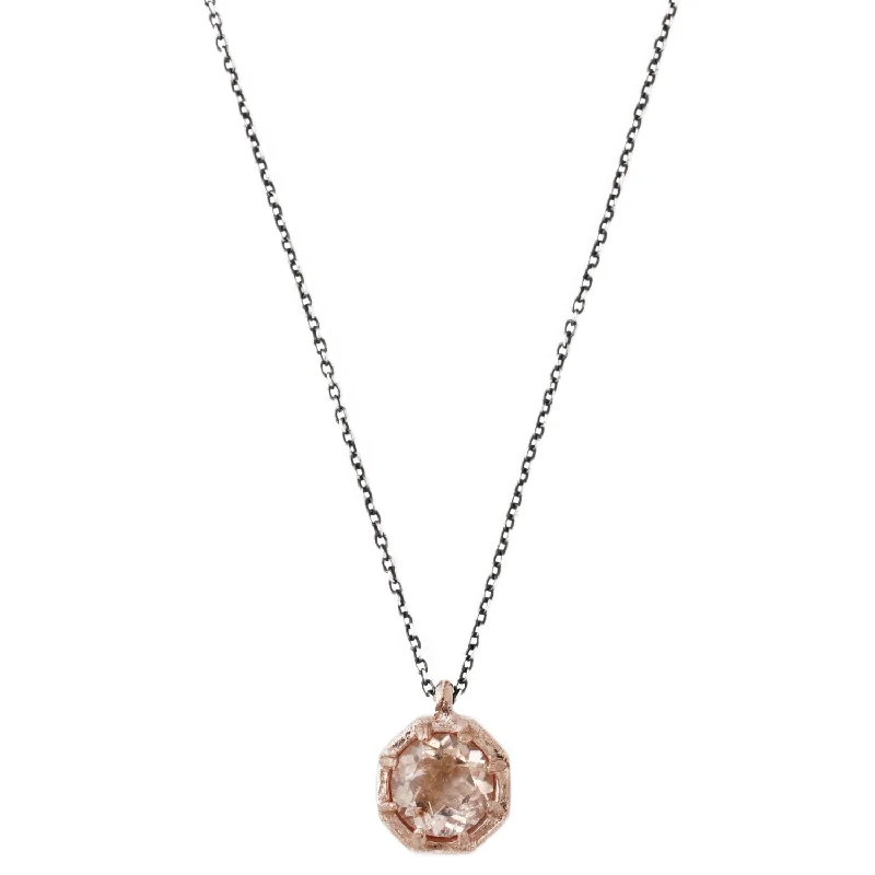 Women’s charm necklaces-Morganite Necklace