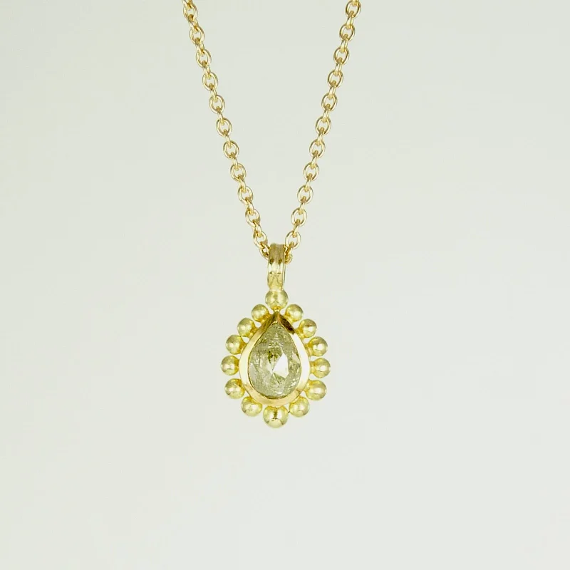 Women’s silver chain necklaces-Yellow Diamond Courtesan Necklace