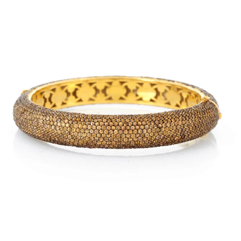 Women’s engraved bangles-Golden Goddess Bangle