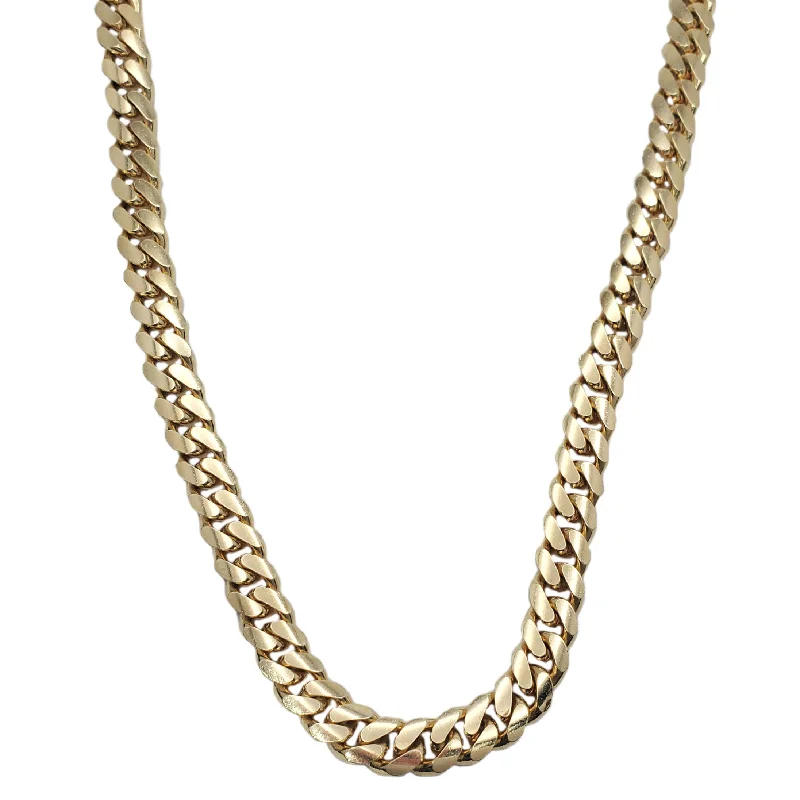 Women’s collar necklaces-Solid Monaco Chain Yellow Gold (14K)