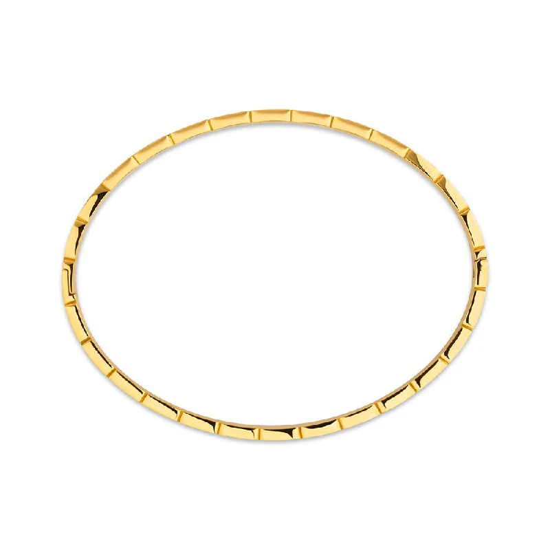 Women’s engraved bangles-Audrey Gold Plated Bangle