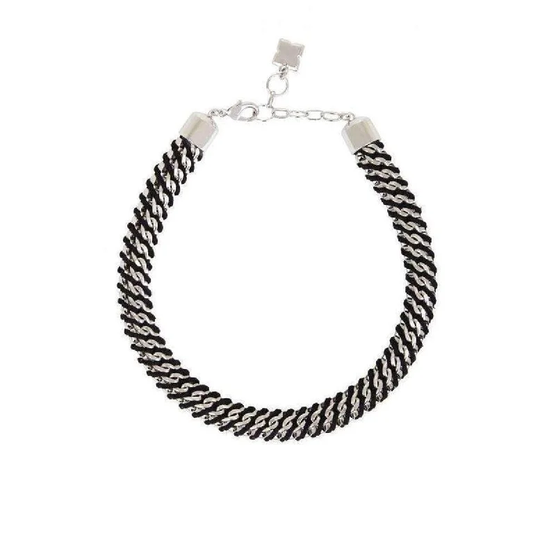 Diamond necklaces for women-Woven Box Chain Necklace