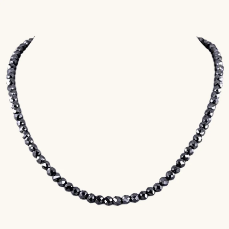 Women’s wedding necklaces-Black Diamond Men's Necklace