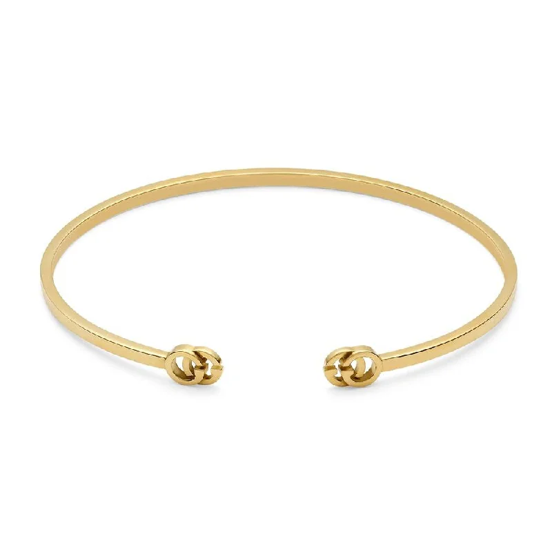 Women’s multi-strand bracelets-Running G 18ct Yellow Gold Bangle