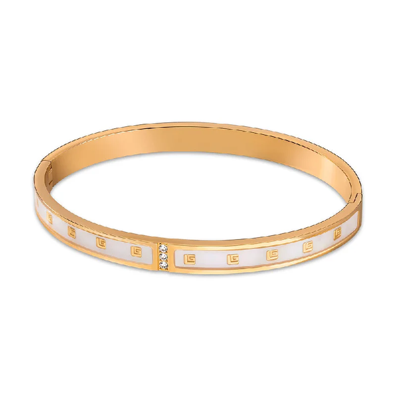 Women’s casual bracelets-Grace Rose Gold Plated Bangle