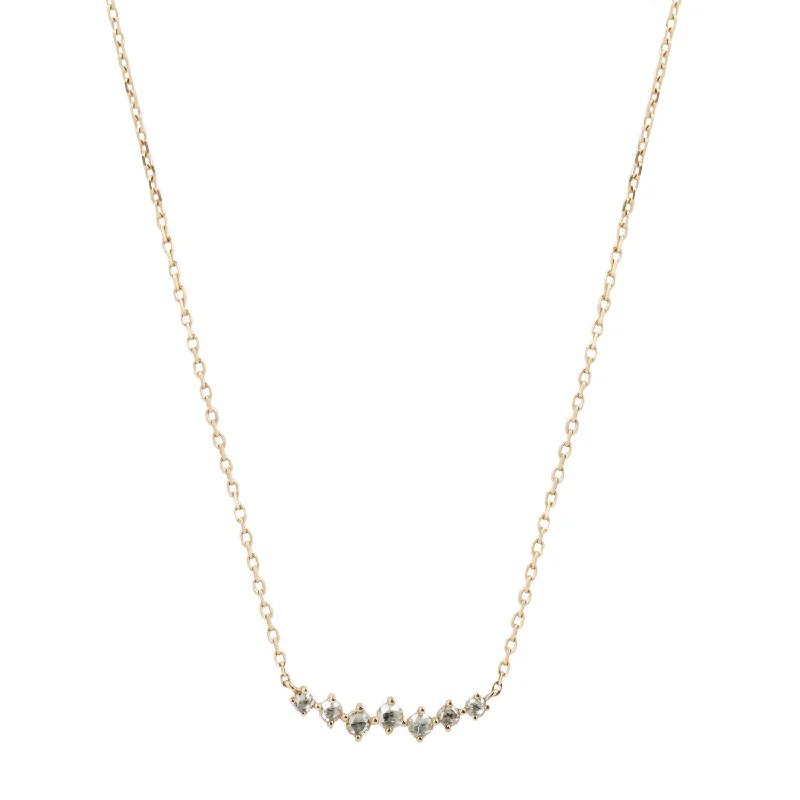 Women’s infinity pendant necklaces-Twisted Rose Cut Diamonds Necklace