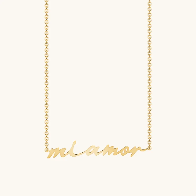 Women’s custom necklaces-The 'Mi Amor' Necklace