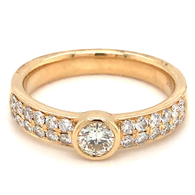 Women’s round-cut engagement rings-14k Yellow Gold 1.41cttw Diamond Engragement Ring