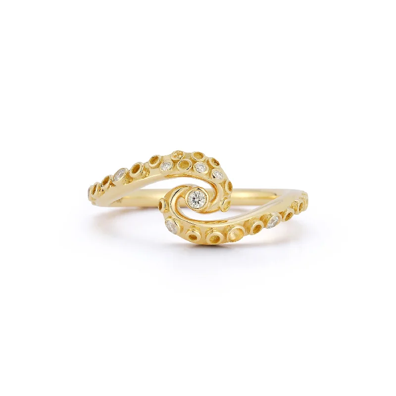 Women’s brilliant-cut engagement rings-Renna x Alejandra Alonso Rojas Diamond Tentacle Ring