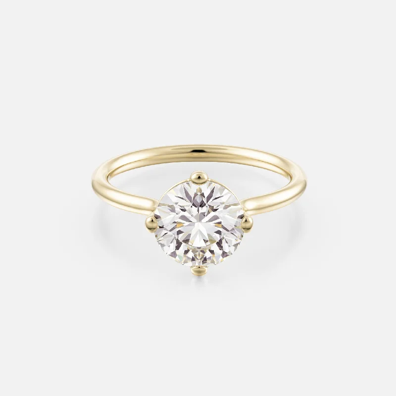 Women’s sapphire engagement rings-Veli Ring with 2.00ct Natural Diamond in Gold