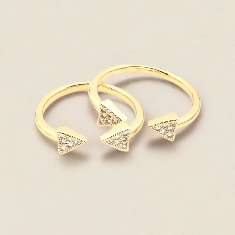 Women’s diamond band rings-Kathryn Pave Arrow Ring