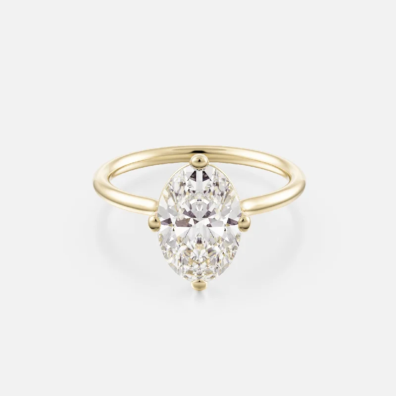 Women’s custom engagement rings-Veli Ring with 2.01ct Natural Diamond in Gold